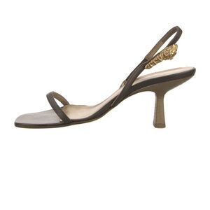 Gucci Elegant Brown and Gold Sandals